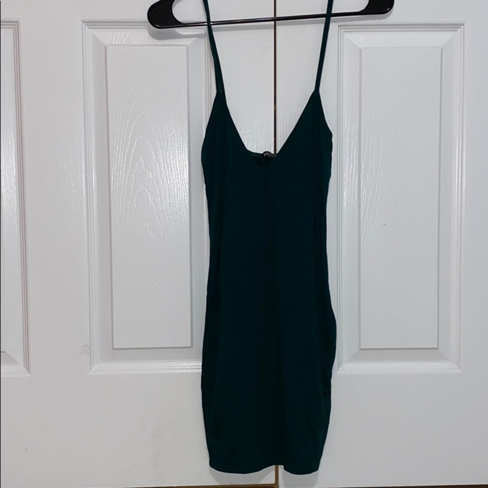 Nasty gal forest green cocktail dress